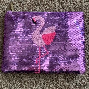 Tarte Sequin Zipper Makeup Pouch
